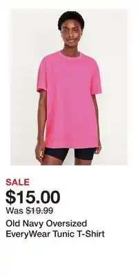 Old Navy Old Navy Oversized EveryWear Tunic T-Shirt offer