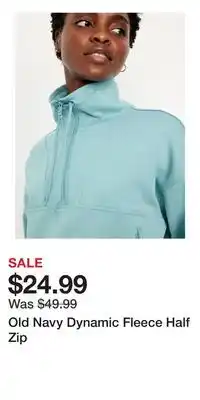 Old Navy Old Navy Dynamic Fleece Half Zip offer