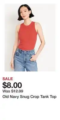 Old Navy Old Navy Snug Crop Tank Top offer