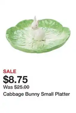 Belk Cabbage Bunny Small Platter offer