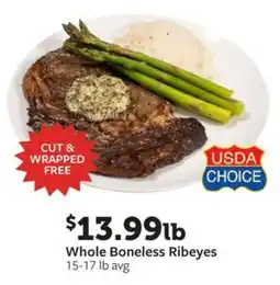 Fareway Whole Boneless Ribeyes offer