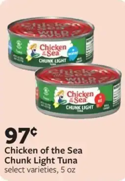 Fareway Chicken of the Sea Chunk Light Tuna offer