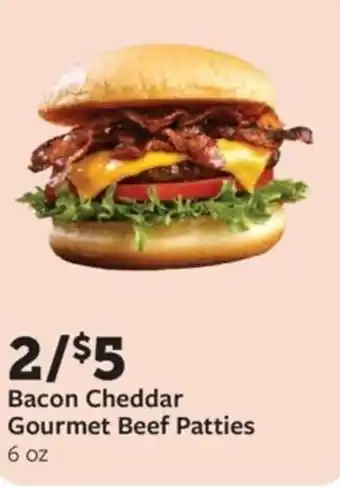 Fareway Bacon Cheddar Gourmet Beef Patties offer