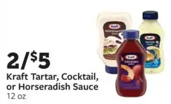 Fareway Kraft Tartar, Cocktail, or Horseradish Sauce offer