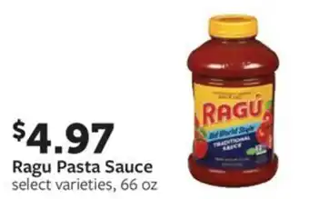 Fareway Ragu Pasta Sauce offer