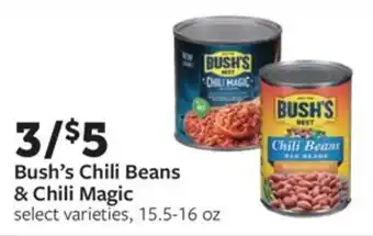 Fareway Bush's Chili Beans & Chili Magic offer