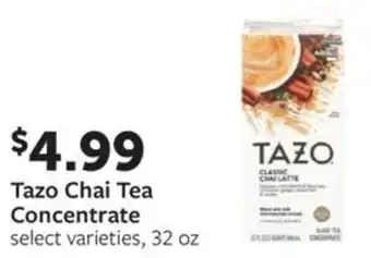 Fareway Tazo Chai Tea Concentrate offer