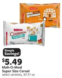 Fareway Malt-O-Meal Super Size Cereal offer