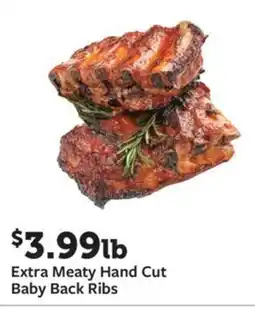 Fareway Extra Meaty Hand Cut Baby Back Ribs offer