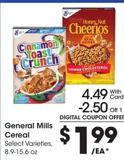 Ralphs General Mills Cereal offer