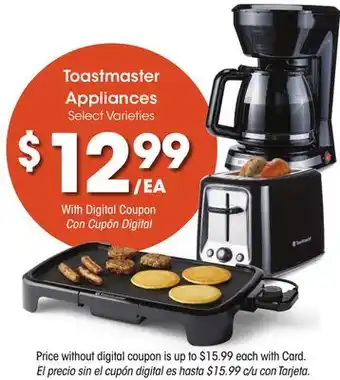 Ralphs Toastmaster Appliances offer