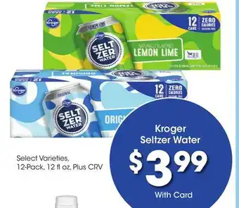 Ralphs Kroger Seltzer Water offer