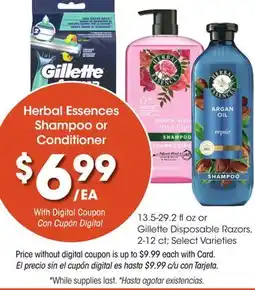 Ralphs Herbal Essences Shampoo or Conditioner offer