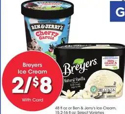 Ralphs Breyers Ice Cream offer