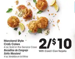 Ralphs Maryland Style Crab Cakes offer