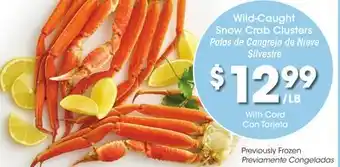 Ralphs Wild-Caught Snow Crab Clusters offer