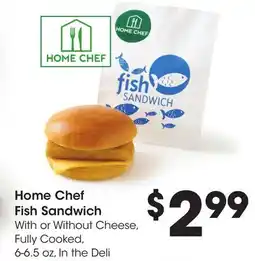 Ralphs Home Chef Fish Sandwich offer