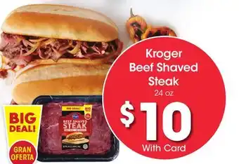 Ralphs Kroger Beef Shaved Steak offer