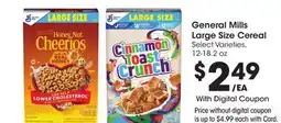 Ralphs General Mills Large Size Cereal offer