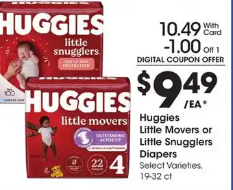 Ralphs Huggies Little Movers or Little Snugglers Diapers offer