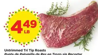 Food 4 Less Untrimmed Tri Tip Roasts offer