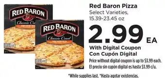 Food 4 Less Red Baron Pizza offer