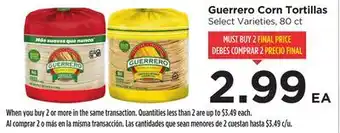 Food 4 Less Guerrero Corn Tortillas offer