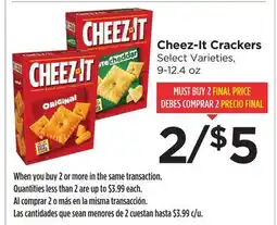 Food 4 Less Cheez-It Crackers offer