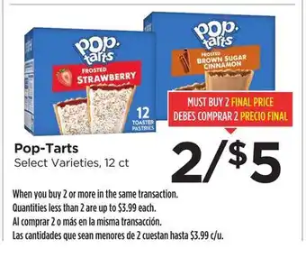 Food 4 Less Pop-Tarts offer