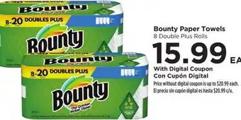 Food 4 Less Bounty Paper Towels offer