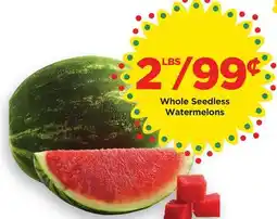 Food 4 Less Whole Seedless Watermelons offer