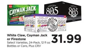 Food 4 Less White Claw, Cayman Jack or Firestone offer