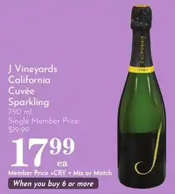 Pavilions J Vineyards California Cuvée Sparkling offer