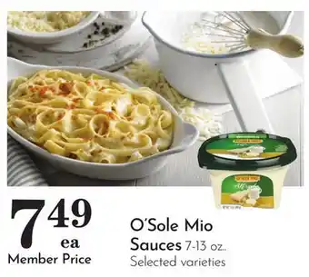 Pavilions O'Sole Mio Sauces offer