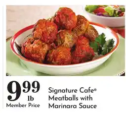 Pavilions Signature Cafe Meatballs with Marinara Sauce offer
