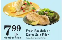 Pavilions Fresh Rockfish or Dover Sole Fillet offer