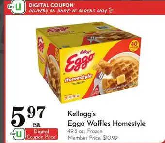 Pavilions Kellogg's Eggo Waffles Homestyle offer