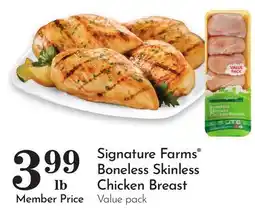 Pavilions Signature Farms Boneless Skinless Chicken Breast offer