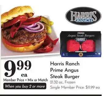 Pavilions Harris Ranch Prime Angus Steak Burger offer