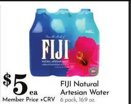 Pavilions FIJI Natural Artesian Water offer