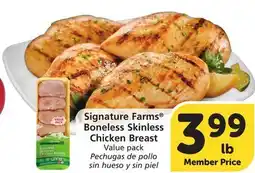 Vons Signature Farms Boneless Skinless Chicken Breast offer