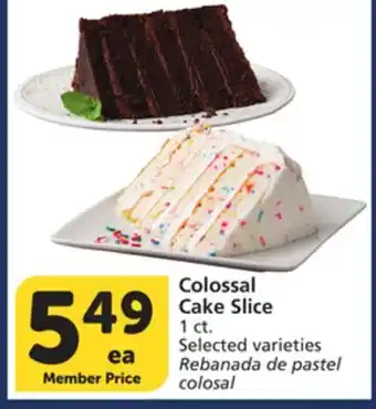 Vons Colossal Cake Slice offer