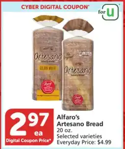 Vons Alfaro's Artesano Bread offer