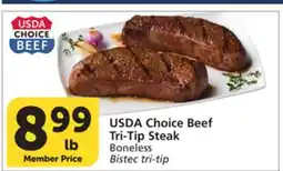 Vons USDA Choice Beef Tri-Tip Steak offer