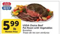 Vons USDA Choice Beef Pot Roast with Vegetables offer