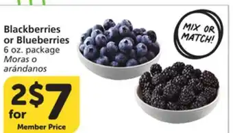 Vons Blackberries or Blueberries offer