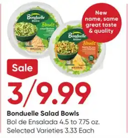 Stater Bros Bonduelle Salad Bowls offer