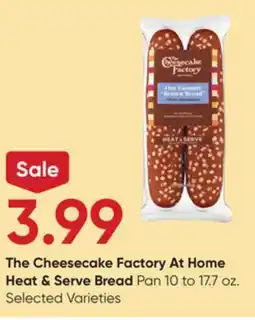 Stater Bros The Cheesecake Factory At Home Heat & Serve Bread Pan offer