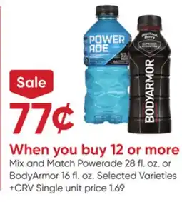 Stater Bros Powerade 28 fl. oz. or BodyArmor 16 fl. oz offer