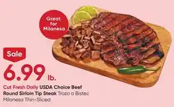 Stater Bros USDA Choice Beef Round Sirloin Tip Steak offer